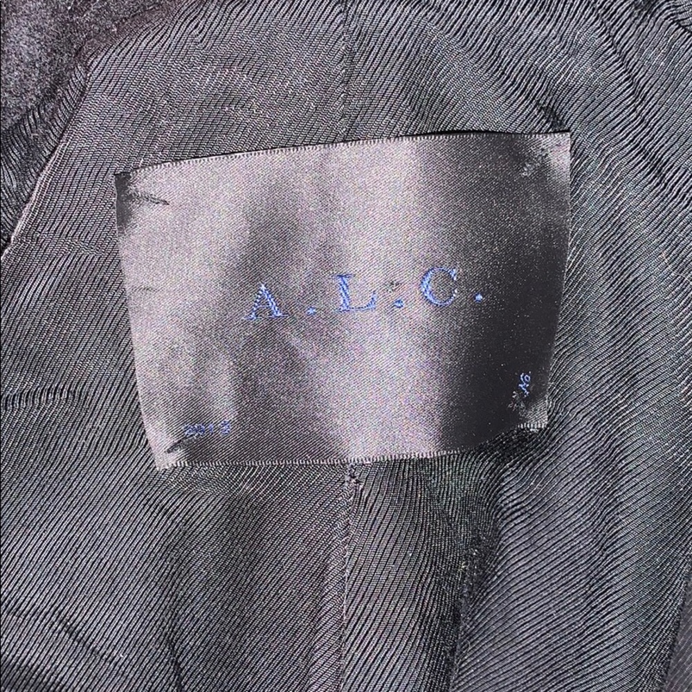🐆RARE A.L.C. Leopard Calf Hair Lthr Motorcycle Jacket - Picture 6 of 7
